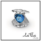 Charm Conchiglia Perla Blu in argento 925 - Les Folies (Modello Pandora)