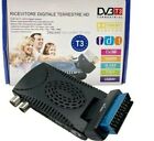 Mini Decoder digitale terrestre TV DVB T3 piega 180° full HD 1080p 1920p scart 3