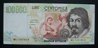 100000 lire 1995 Caravaggio 2° tipo  Repubblica Italiana  lettera C