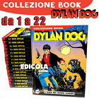 Lotto Fumetti di DYLAN DOG Collezione BOOK Sequenza Completa da numero n. 1 a 22