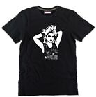 T-shirt MADONNA nera ottimo cotone stampa cantante musica pop anni 80 90 2000