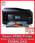 Epson XP860 Printer Waste Ink Pad Full Service Reset FAST DELIVERY