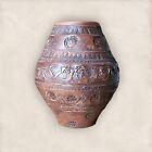 Terracotta Vase Greek Vintage Antique Hand Made Marked