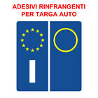 ADESIVI TARGA AUTO SIMBOLO ITALIA EUROPA EUROPEA POSTERIORE ANTERIORE