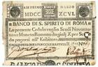 99 SCUDI CEDOLA BANCO DI SANTO SPIRITO DI ROMA 01/03/1798 MB/BB