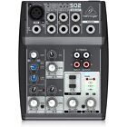 BEHRINGER xenyx 502 mixer a 5 canali per live studio karaoke NUOVO