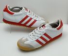 Vintage Adidas ROM 2002 Trainers UK 9 White Red Leather Gum Originals OG 698001