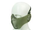 maschera facciale viso softair protettiva in rete para denti e orecchio verde