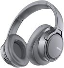 Headphones Wireless Bluetooth Noise Cancelling Mic Headset for PC Mobile grey