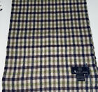 AQUASCUTUM Green Original House Check SCARF BRAND NEW WITH TAGS LAMBSWOOL