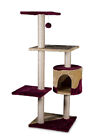 Tiragraffi per gatti graffiatoio parco giochi gioco gatto con colonna alto 112cm