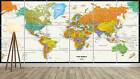 Mondo Mappa Cartina Del Mondo XXL locandina Home Decorazione Salone 252cmX150