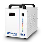 Industrial Laser Water Chiller Cooling CW3000 S&A for 60W 80W Laser Tube 220V