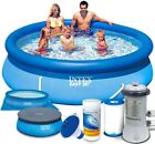 Intex - Set da piscina 7 in 1 “Easy”, con pompa filtro e accessori, 244x61 cm
