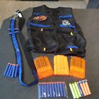 NERF TACTICAL VEST AND BANDOLIER.+ Mags & NERF Darts too Used In Great Condition