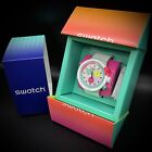 Swatch Big Bold Chrono SB06W100 The Purity Of Neon Watch Nouveau White Horses