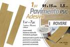 PAVIMENTO PVC Parquet ADESIVO 91*15 CM PIASTRELLE CASA UFFICIO ROVERE MARRONE