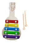 Strumento Musicale Xilofono Gioco Giocattolo Per Bambini In Legno 5 Piastre moc