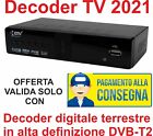 Decoder TV 2021 digitale terrestre in alta definizione DVB-T2 H. 265 FULL HD