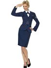 Smiffys WW2 Air Force Female Captain, Blue (Size L)