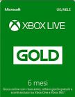 Abbonamento Xbox Live Gold di 6 mesi Codice Microsoft Xbox One 360 chiave - IT