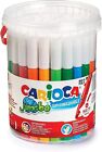 Pennarelli Carioca Jumbo Superlavabili Barattolo da 50 Colori Assortiti Maxi