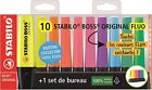 Evidenziatori STABILO BOSS ORIGINAL Pastel Desk-Set - 15 pz, 14 colori