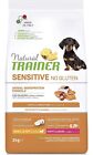 Natural Trainer Sensitive No Gluten Cibo Per Cani Puppy&Junior Con Salmone 2kg