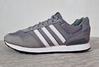 Adidas 10K Trainers Mens UK 11 EU 46 Grey Mesh Suede Leather Shoes Sneakers