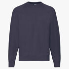 FRUIT OF THE LOOM - Herren Sweatshirt Raglan Sweat Pullover Langarm Shirt Pulli