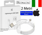Cavo DATI 2 METRI Originale Lightning  Usb Per iPhone 7 8 X Xs 11 12 13 Pro Max