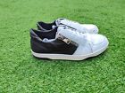 Gucci Hudson Low mens leather trainers, size 7.5 UK / 42 EU White Black