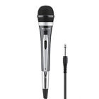 Microfono dinamico cablato cavo jack 6.3 mm tasto on-off filo XLR 2 mt karaoke