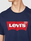 Camiseta para Hombre Levi s Graphic Set-In Neck Logo Azul Gris Blanco T-Shirt
