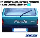 ADESIVO STICKER FIAT PANDA 4X4 CROMATO SPECCHIO PORTELLONE POSTERIORE NO SISLEY