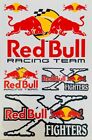 Adesivi kit foglio ROCKSTAR ENERGY red bull trasparente racing Team Nero honda