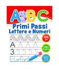 ABC Primi Passi Lettere e Numeri: Libro di attività per bambini età 3+. Ricalc