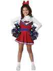 Go Team Patriotic Cheerleader Sport Book Week Girls Pom Poms & Costume XL