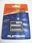 2 GB Compact Flash Karte ( 2GB CF Card ) PLATINUM Neu