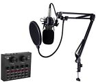 Kit microfono a condensatore con mixer audio unidirezionale studio registrazione