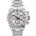 2013 Rolex Daytona Cosmograph White APH DIAL 40mm FAT BUCKLE Steel 116520 Watch
