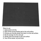 10 Sheet Bear Pattern Hollow Nail Stencils Printing Template DIY Airbrush Na REL