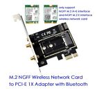 M.2 to PCI-E Converter Wireless WiFi Bluetooth Network Card Adapter Board