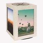 Cubo in legno roteante con foto personalizzate regalo decorazione casa cornice
