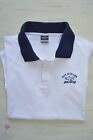 PAUL & SHARK YACHTING CREW MENS WHITE SHORT SLEEVED POLO SHIRT SIZE M COTTON TOP