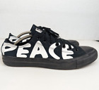 Converse Chuck Taylor All Star Peace Powered Lo Black Limited Edition Size UK 11