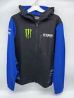 Official 2024 Yamaha Racing Monster Energy Men s Paddock Black Hoody Sweatshirt