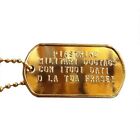Set Piastrine Militari Alluminio GOLD Oro con INCISIONE personalizzata DogTags