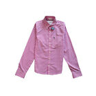 Camicia Abercrombie & Fitch NUOVO con cartellino Uomo M Quadri Bianco Rosa