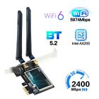 Desktop PCI-E WiFi Card 3000Mbps Intel AX200 Wireless Network Bluetooth Adapter
